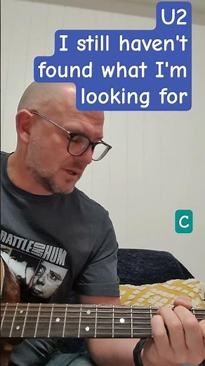 How to play Still haven't found what I'm looking for - U2. guitar tutorial in under a minute