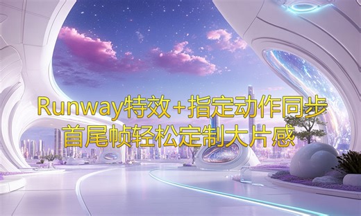 Runway特效+指定动作同步！首尾帧轻松定制大片感！