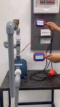 Installation of electronic level sensors with a water pump