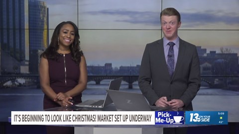 Christkindl Markt setup underway in downtown Grand Rapids