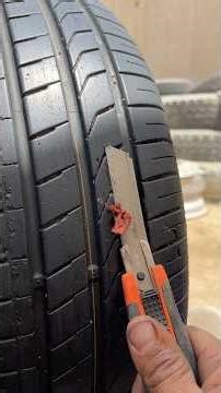 Car Tubeless Tyre Puncture Repair | Quick Roadside Solution 🔧🚗