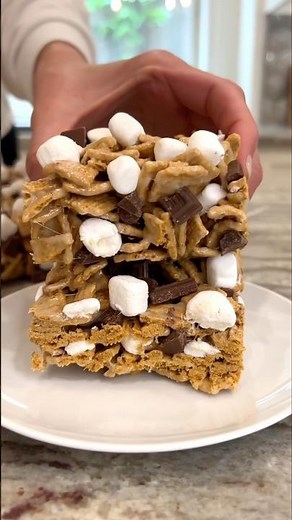 No-Bake S’mores Bars 🍫🤍✨