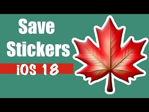 How to save stickers sent to you on an iPhone