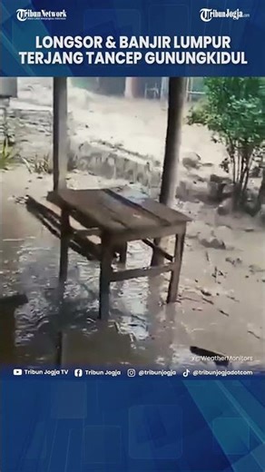 Landslides accompanied by mud floods hit TANCEP Gunungkidul, causing dozens of residents to evacu...