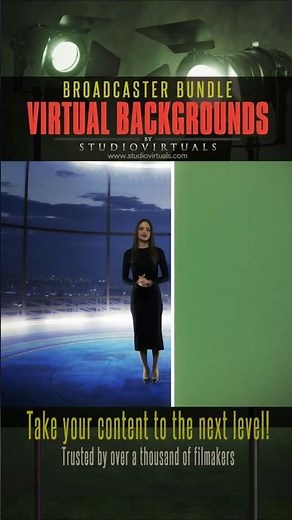 Virtual studio backgrounds [broadcaster bundle] | #greenscreen #vfx
