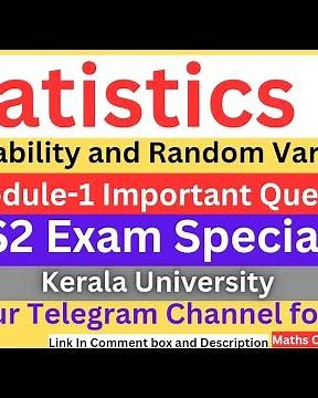 S2 Statistics Module-1 Important Questions|Kerala University
