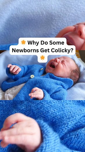 🌟 Why Do Some Newborns Get Colicky? 🌟 If your baby cries for hours even after being fed, changed, and cuddled… you’re not alone 🫶. Colic is super common and usually starts around 2–3 weeks, peaks at 6 weeks, and often eases by 3–4 months. Here’s what’s behind those long crying spells: 🍼 Tummy troubles: Tiny tummies are still learning to digest milk. Gas and cramping can make them uncomfortable. 💨 Swallowing air: Sometimes babies gulp air while feeding or crying, which leads to more bloating