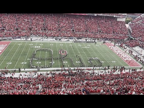 Ohio State Marching Band performs 'Script Ohio' before Penn State game
