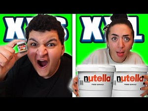 🥘 XXL ESSEN VS MINI ESSEN | CHALLENGE | Can Wick