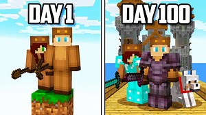 I Survived 100 Days on ONE BLOCK in HARDCORE Minecraft! 230522040533