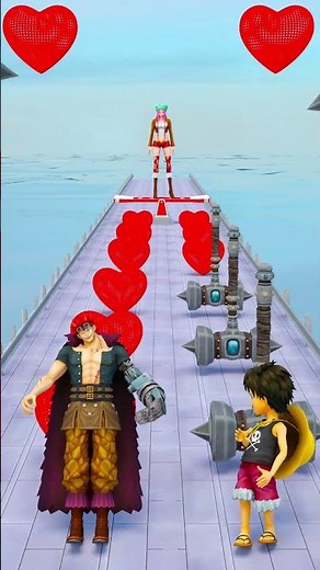 Strength Competition Between Captain Kid vs Kid Luffy and Bonney! #luffy #onepiece