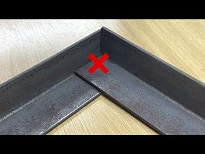 Few Know The Trick Of Cutting Angle Iron For 90 Degree Joints With Precise Results