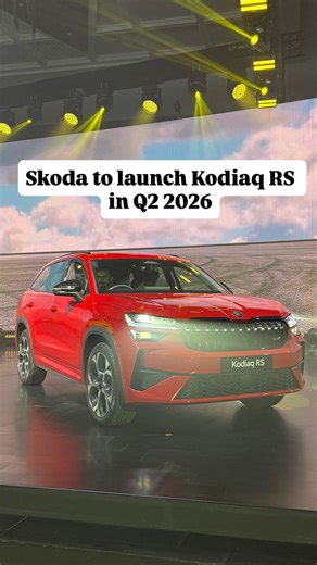 Pilot On Wheels on Instagram: "Skoda Kodiaq RS Coming Soon! 265hp Performance SUV Launching Q2 2026 Skoda is gearing up to launch the all-new Skoda Kodiaq RS in India by Q2 2026 Powered by the same 2.0L turbo-petrol engine from the Skoda Octavia RS, the Kodiaq RS churns out 265hp and 400Nm — a massive jump over the standard version. Paired with a 7-speed DCT and AWD, this performance SUV hits 0–100 kmph in just 6.3 seconds and can touch 231 kmph Sporty blacked-out exterior elements and an all-bl