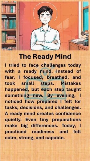 The Ready Mind #story #motivation #boostyourconfidence #listenenglish #learnenglish #shortsfeed