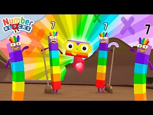 Seven Times Tables! - Multiplication Challenge #7 ✖️ | Learn to Count for Kids | ‪@Numberblocks‬