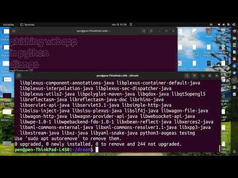 Phishing web application in python django