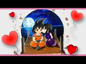 💖 How to draw Goku and Milk for February 14th... ANY SPECIAL OCCASION 😎 | Esteban Arts