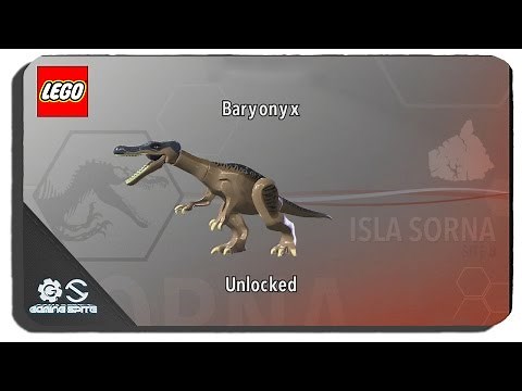 Lego Jurassic World - How to Unlock Baryonyx Dinosaur Character Location