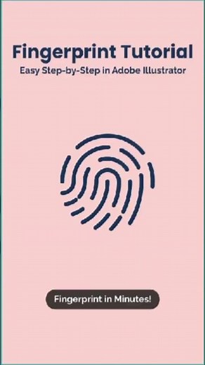 Create a Fingerprint Design in Adobe Illustrator #illustratortips #gfxmentor