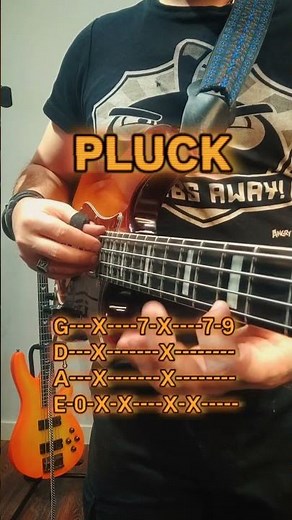 slap bass tutorial step by step 🪜 #bass #slapbass #tabs #tutorial #satisfying