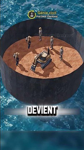 How do you build a bridge pier at sea? 🤔🤯 #shorts