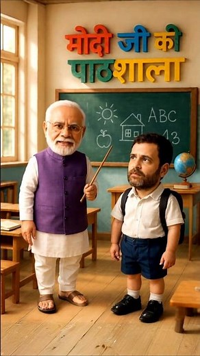 🤣मोदी जी की पाठशाला | मोदी जी के सवाल और राहुल गांधी के जवाब #funny #trending #shorts #viral #comedy