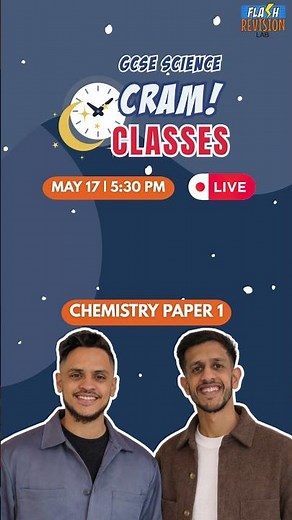 GCSE Chemistry Paper 1 Cram Class Tonight! 🔥