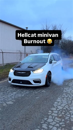 Goonzquad on Instagram: "She’s officially rippin!!! The hellcat minivan is an absolute machine, can’t wait to have it dialed in 100%! Stay tuned #goonzquad #hellcat #redeye #minivan"