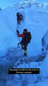 When you’re climbing the ladders in the Khumbu Icefall, the hardest part is looking down without seeing what’s underneath. 😬 One step at a time, deep breaths, and you move forward, telling yourself that everything will be okay.🤞🏼 📹 @louisjms #everestexped #adventureawaits #everest #hikingadventures #mountainlife #mountaineering #expeditions #climbingworldwide #mountaineeringlife #climbing #neverstopclimbing #14x8000 #8000ers #expeditionlife #8000m #sevensummits #7summits #adventure #exploreh