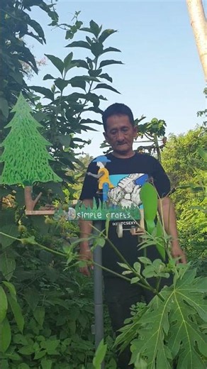 woodcutter whirligig #diycrafts #whirligig #windmillcraft #simplecraft