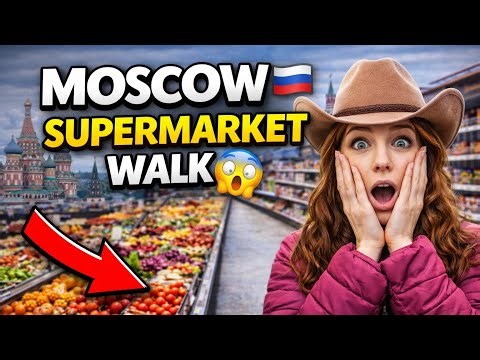 Moscow Supermarket Walk 🛒 | Exploring what people eat in Russia 😳