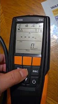 Testo 310 can still read CO with bad O2 sensor. Combustion analyzer.