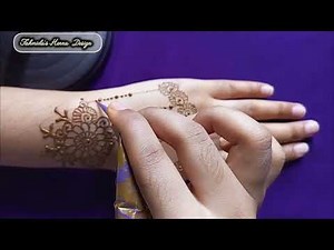 Stylish Back Hand Mehedi Design || Mehedi Design || Mehedi