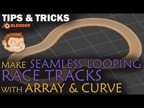 Make Seamless Looping Race Tracks with Array & Curve Modifiers in Blender