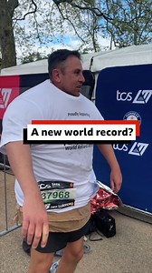 Brendan from Hull ran the London Marathon wearing 100 T-shirts to try and break a Guinness World Record 👏🏻🏃🏻 | BBC Humberside