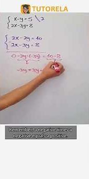 Solving System of Equations: x - y = 5, 2x - 3y = 8 #Math #SystemOfLinearEquations