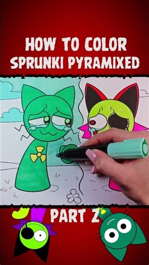Incredibox Sprunki Pyramixed New Coloring Pages🎨 | How to Color TOX and ACID Incredibox Sprunki #2