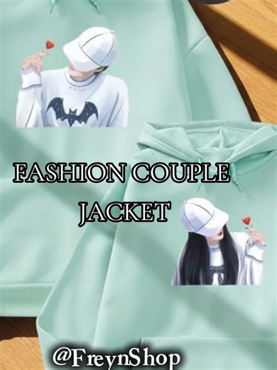 Trendy Couple Hoodie Jacket with Oppa Print