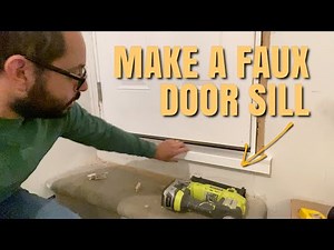How to: Faux door sill for an out-swing or in-swing exterior door / DIY Door Casing Trim