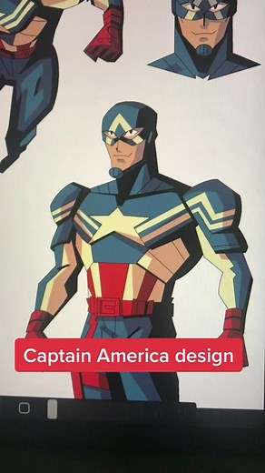 Drawing My Take on All Avengers including Captain America