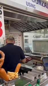 The New York Hot Dog King is serving up dogs! #nyhotdogking #nycfoodie #glizzy #HotDogTime #food #streetfood #nyc | The Hot Dog King