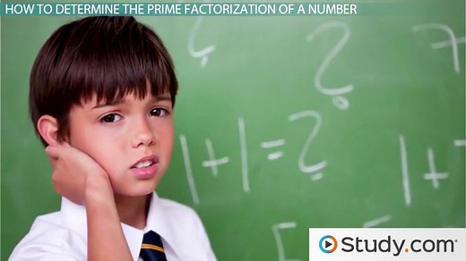 Finding the Prime Factorization of a Number | Meaning & Examples