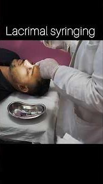 Lacrimal syringing procedure explained by Mam💫💫||