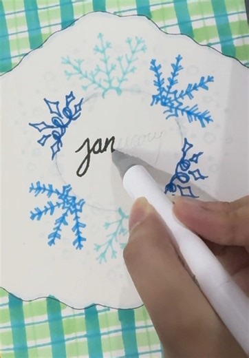 Ideas for January Front Page Design in Journaling