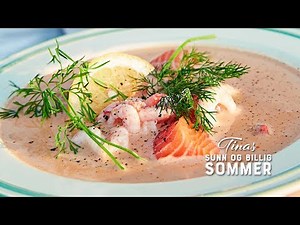 Oppskrift: Slik lager du Tinas sommerlige fiskesuppe med reker og laks