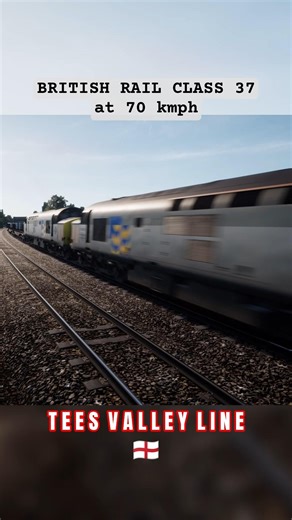 British Rail Class 37 #trainspotting #britishrailways #trainsimworld #shorts