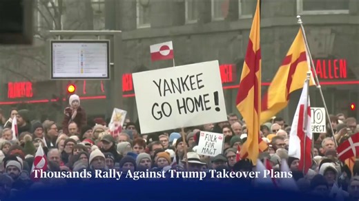 President Trump announced Saturday that he would impose 10% tariffs on eight European countries that oppose his plan to put Greenland under U.S. control. The announcement came after a bipartisan group of congressional lawmakers flew to Denmark to express support for keeping Greenland under Danish control. | CBS Evening News