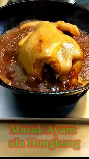 Masak ayam bakar satu ekor nikmat banget tapi masak ayam ala Hongkong juga tidak kalah #shorts #ayam