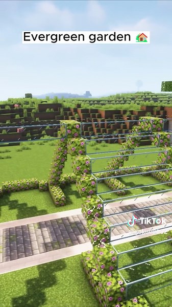 🏡🏡[Minecraft] Simple Evergreen Garden🏡🏡#minecraft #minecraftgarden #minecraftbuilding #minecrafttutorial #minecraftjava #minecraftjavaedition