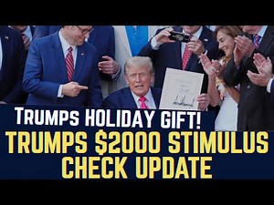 HOLIDAY GIFT! Trumps $2000 Stimulus Check Update | White House & Scott Bessent Shared Details!